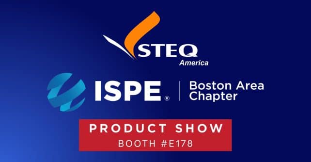 STEQ America exhibiting pharmaceutical manufacturing and aseptic processing solutions at ISPE Boston Product Show 2026